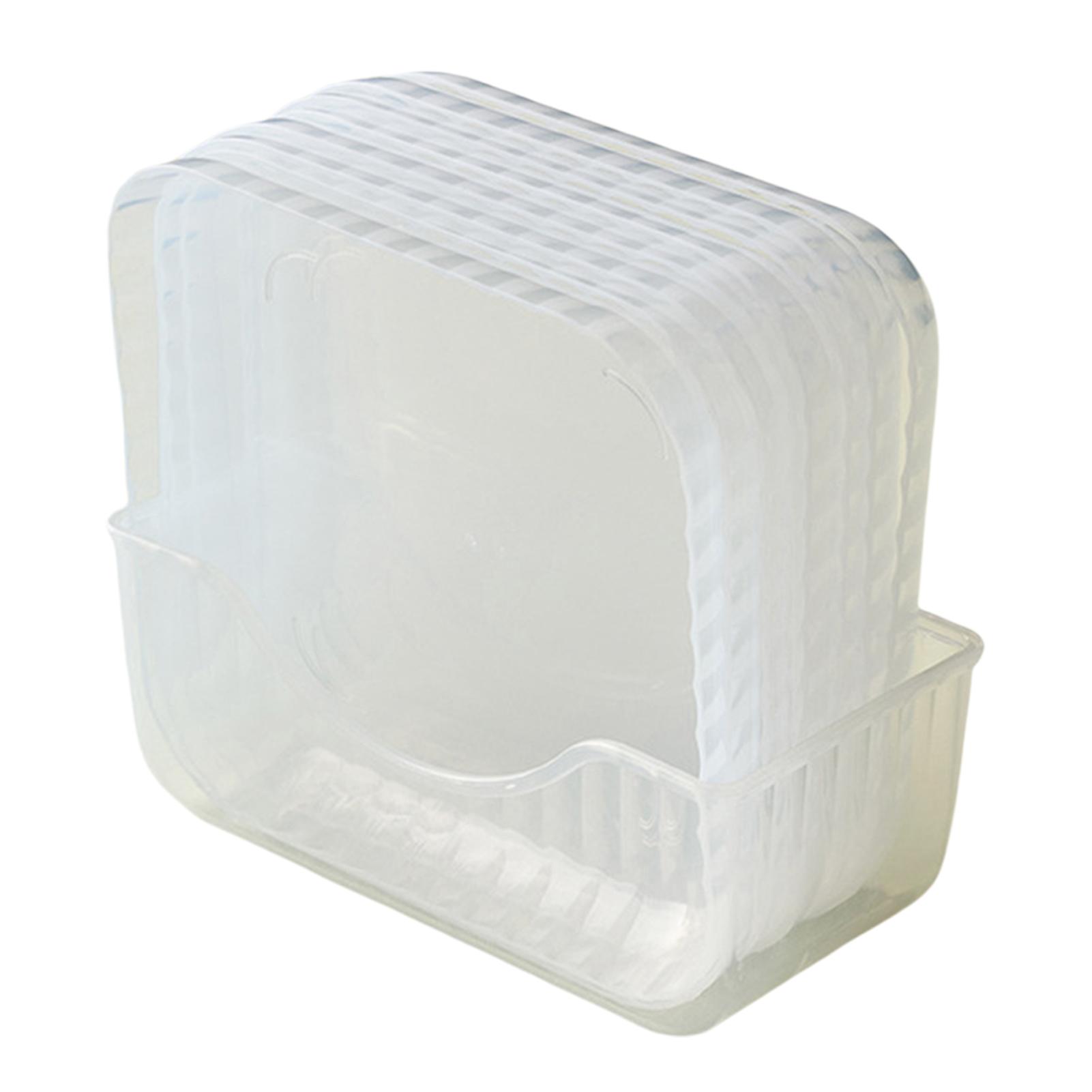 Transparent Spit Bone Dish Reusable Dinner Plate For Living Room Bedroom прозрачный