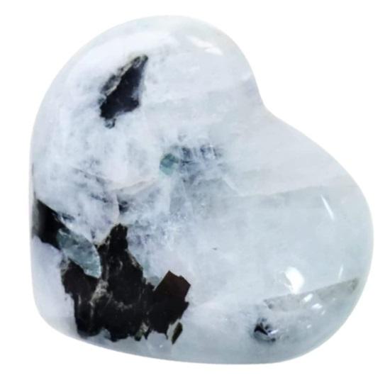 Rainbow Moonstone Heart for Home Decor Wealth Business Luck Healing and Positive Moonstone for Manifestation Balance and Energizing Gifts