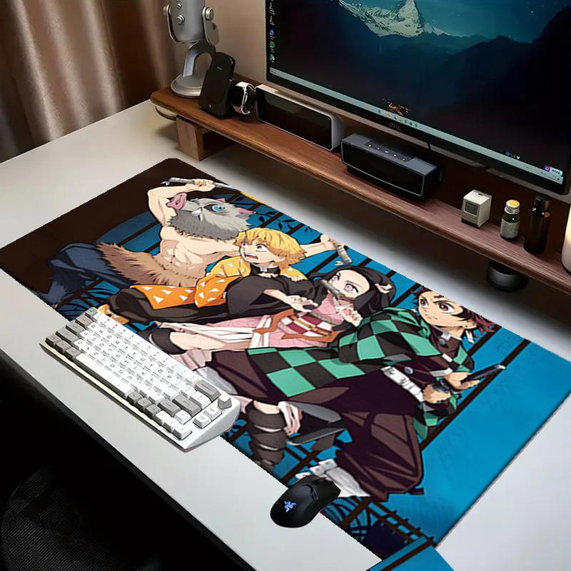 Demon Anime Group   Mouse Pad Office Desk Mat, Gaming Mouse Pad Mousepad, Keyboard pad,Heavy-Duty Non-Slip Rubber Backing, Gift
