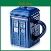 Tardis Mug Doctor Who Ceramic Coffee Mug With Lid Coffee Cups With Lids Holds 21ounces Of Your Favorite Coffee Tea