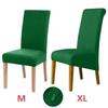 1pcs Polar Fleece Chair Cover Stretch XL Size Long Back Chair Covers Seat Covers With Back For Wedding Dining Room Chairs For Kitchen