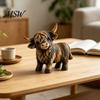 Small Desktop Animal Figurine Farmhouse Highland Cow Figurine, Resin Scottish Bull Statue, Rustic Unique Gifts for Farm Lovers Tabletop Ornament,