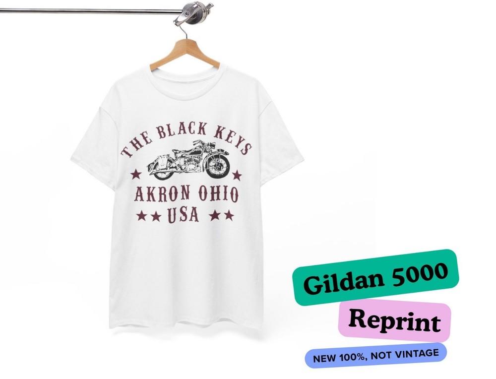 The Black Keys Band Akron Ohio USA Sand Color T Shirt Full Size