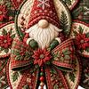 Easy Sewing Kits for Adults Christmas Quilt Bow DIY Kit, 3D Handmade Decorative Ornament, Pre-cut Handcraft Materials Fabric And Step-by-Step
