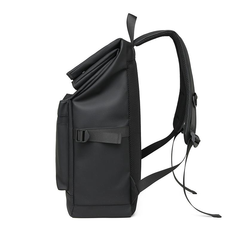 Men's Large-capacity Rolled-up Backpack, Outdoor Casual Travel Bag, Shoulder Bag