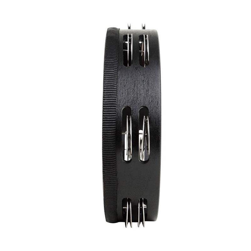 8 Inch Tambourine Handbell Hand Drum Wooden Double Bell Percussion Musical Orff Instruments Tambourine KTV Party Kids Toy