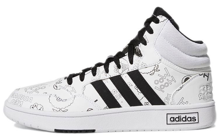 Adidas Hoops 3.0 Mid  White Black  GZ4859 40