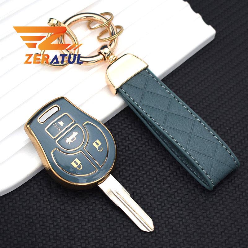 4 Buttons For Nissan Juke Maxima Pathfinder Rogue 2012 Versa March Tiida Altima Sentra Armada Cube Soft Tpu Car Key Case Cover
