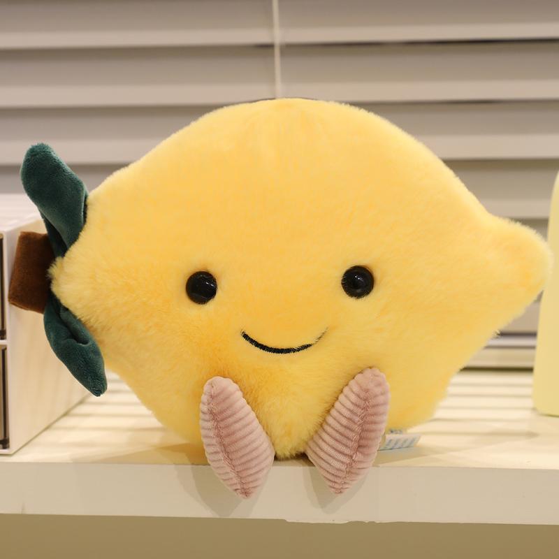 

Cute Pineapple Dragon Fruit Plush Toys Lovely Lemon Peach Pitaya Pumpkin Stuffed Toy Soft Persimmon Watermelon Carrot Doll 25cm лимон