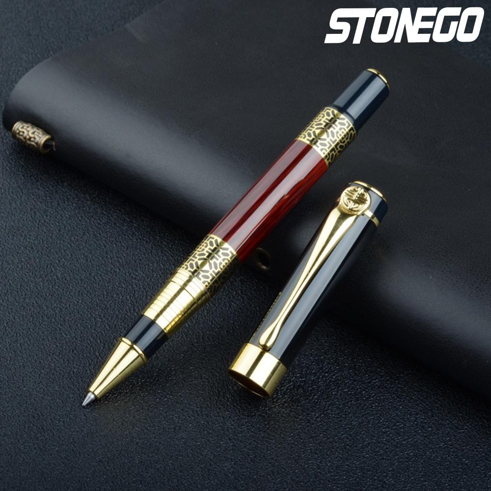 Classical Wood Grain Fountain Pen Roller Pen High-Grade Business Signature Pen 0.5mm Office School Supplies