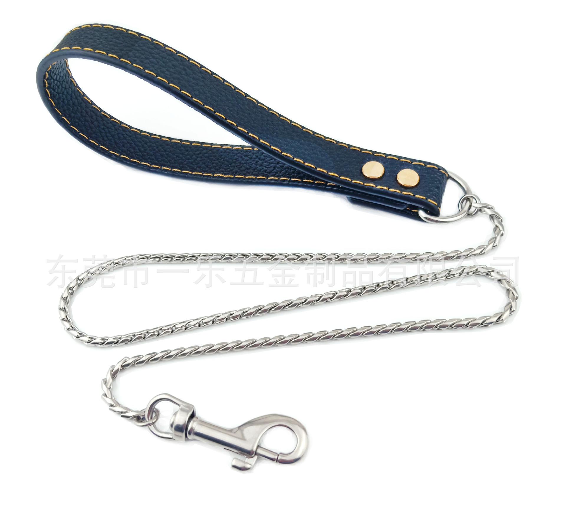 

4.5 Титановая сталь новый поводок для собаки нержавеющая сталь собачья цепь собака товары для питомцев поводок шейное кольцо total length 80cm