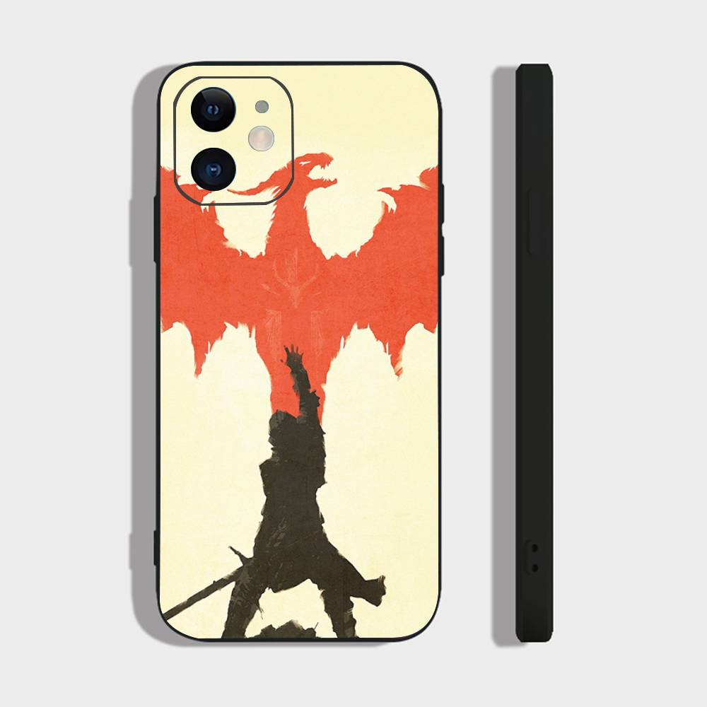 Single Player Game S-Scroll V S-Skyrim Phone Case For IPhone 17 Air 16 15 14 13 Pro Max 11 12 Black Silicone Cover