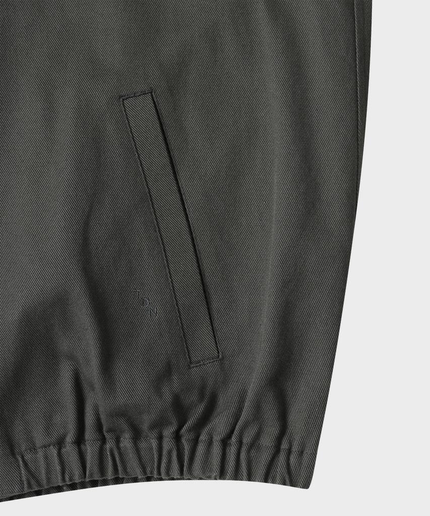 TAILDERN Pedro Cotton Linen Drizzler Jacket Dark Gray