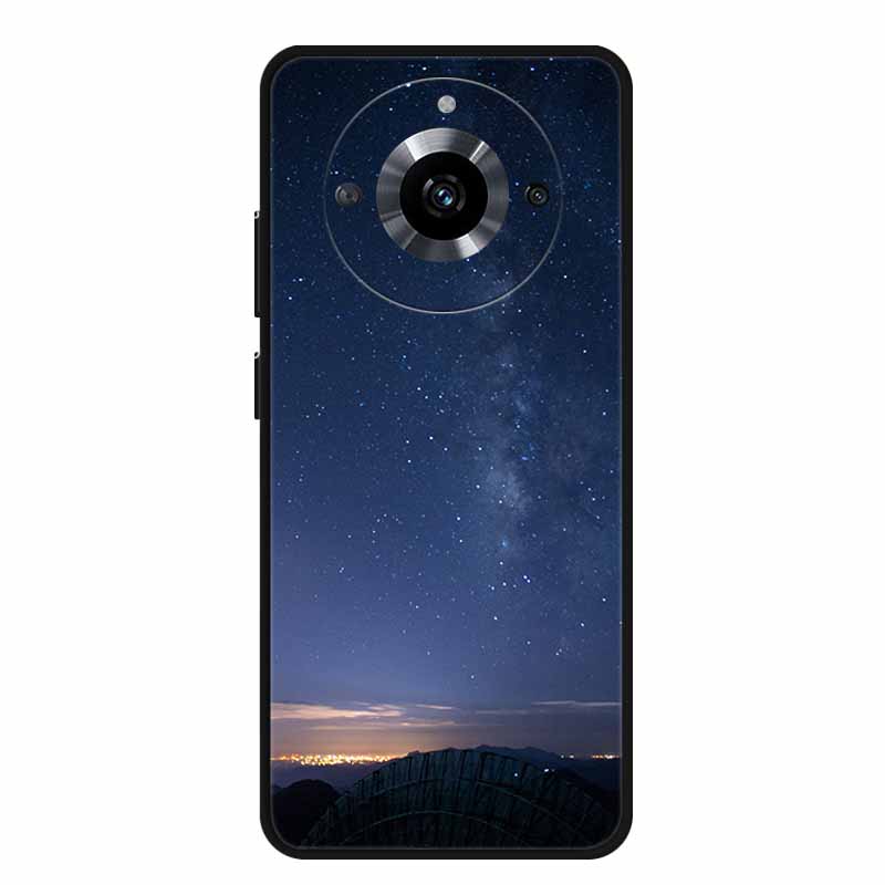 

For Realme 11 Phone Case Realme11 Pro Plus Phone Cover Black Silicone Soft Back Cover Case For Realme 11 Pro Plus Case Coque Realme 11