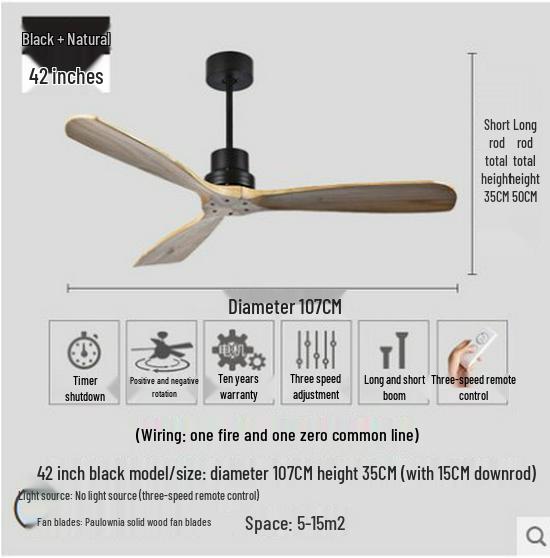 Nordic Modern LED Ceiling Fan Light for Living Room and Bedroom