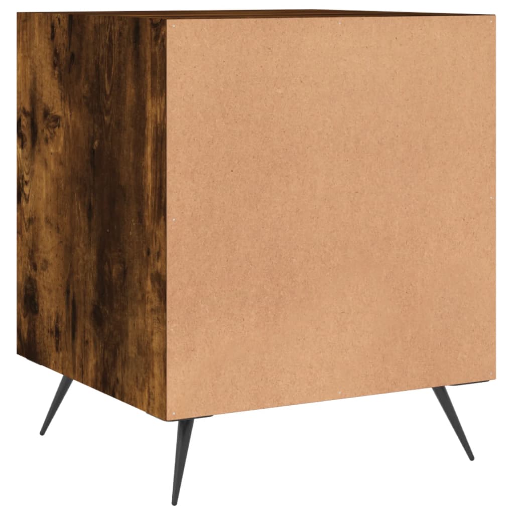 Nightstands 2 pcs Smoked Oak 40 x 40 x 50 cm Engineered Wood