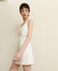 LADY VOLUME Squarer Line Mini Dress_White