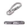 Key Carabiner Quick Release Small Outdoor Climbing Carabiner Clip for Keys Ti Alloy TC4 Load Bea  10KG 5mm Thickness Key   Carabiner