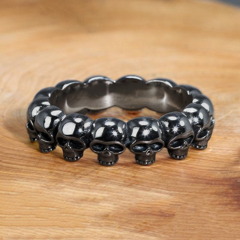 

CAOSHI Punk Style Skull Finger Rings for Men/Women Hiphop Jewelry for Party Unisex Daily Wearable Retro Accessories Dropshipping 5