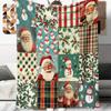 1 Stück Flanelldecke mit Cartoon-Druck, Hohe Qualität, Bequem für alle Jahreszeiten, Heimdekoration, Wärme und Komfort, Perfekt als Weihnachts- oder Geburtstagsgeschenk