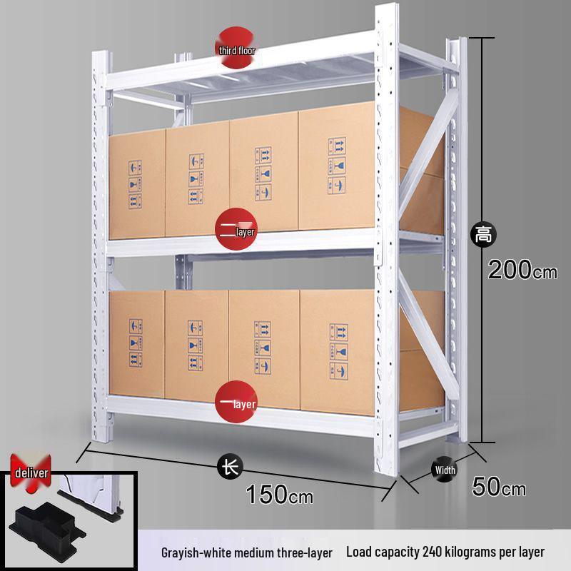 Multilayer Iron Cargo & Display Shelves for Storage