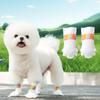 20PCS Pet Disposable Foot Covers Dog Non-woven Socks Cats Dogs Paw Protection Anti-Dirty Breathable Shoes with 1roll Bandage