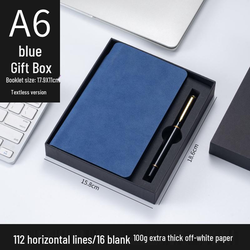 Customizable Sheepskin Notebook with Pen & Free Engraving - Company Logo 2025 Diary, A6/A5/B