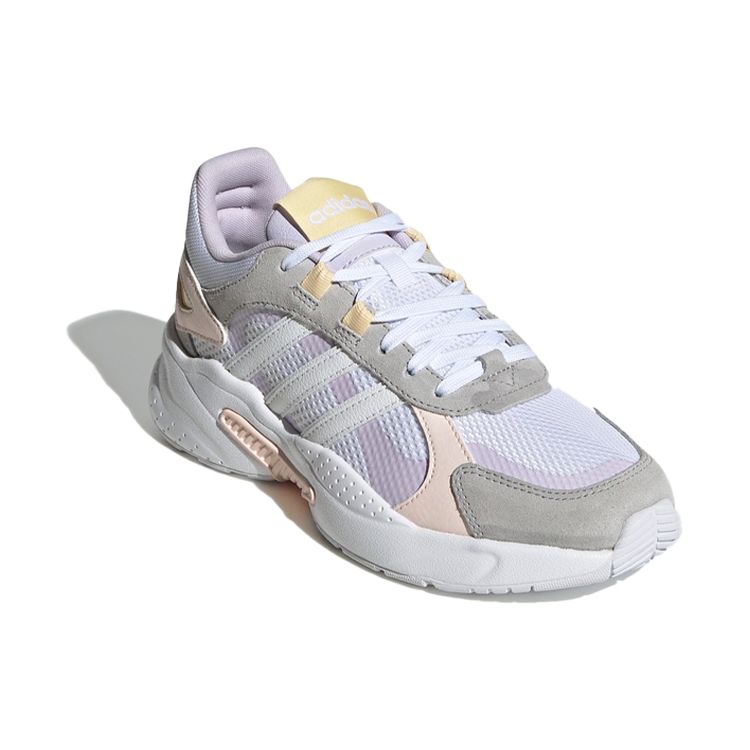 Adidas Neo Crazychaos Shadow Comfortable Mesh Non-Slip Wear-Resistant Breathable Low-Top Casual Running Shoes Women sneaker Gray White Pink FY7828