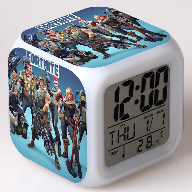 Colorful Multi-function Digital Alarm Clock With Led Display And Thermometer