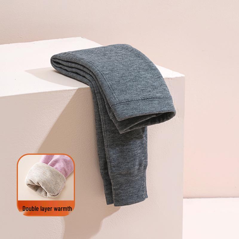 Autumn/Winter Girls' Cotton Thermal Leggings: Thick, Elastic, Slimming, Versatile