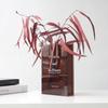 Modern Creative Flower Vase Hydroponic Container Clear Acrylic Decorative Flower Arrangement Bottle Desktop Vase Home Ornament