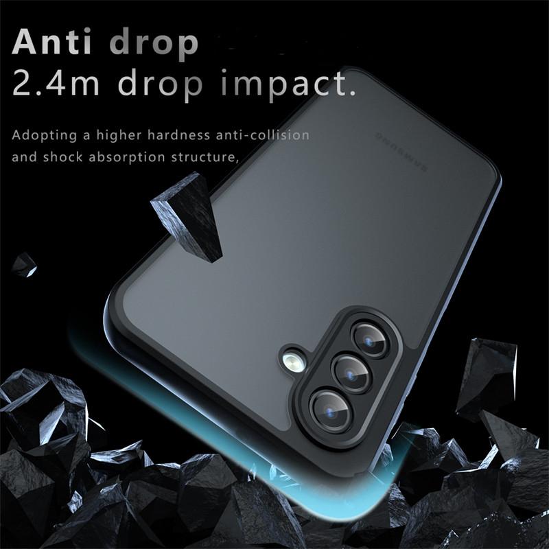 Pre Samsung Galaxy A17 Puzdro Samsung A17 Kryt Mäkký TPU Rám PC Matný Odolný Nárazník Ochranné Puzdrá na Telefón Pre Samsung A17 Funda