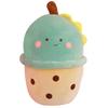 Boba Plushies Bubble Tea Plush Toys Cartoon Bubble Tea Cup Stuffed Soft Animal Milk Tea Plush Food Pillow Gifts for Kids Girl