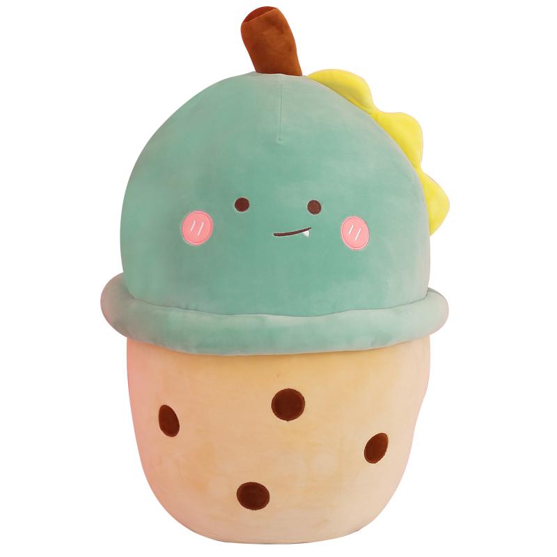 Boba Plushies Bubble Tea Plush Toys Cartoon Bubble Tea Cup Stuffed Soft Animal Milk Tea Plush Food Pillow Gifts for Kids Girl