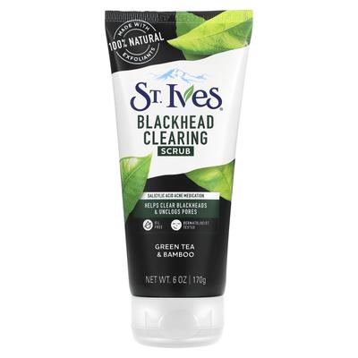 Green Tea & Bamboo Scrub, Blackhead Management, 170g (6oz)