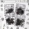 40Pcs Black Cute Stickers PET Scrapbooking Journal Decor Sticker Aesthetic for Phone Case Album Planner Kawaii Gift