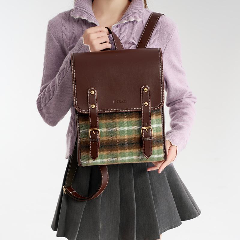 Large Capacity Backpack for Women, Tote Shoulder Bag, Vintage Casual Stylish Daypack, Versatile Travel Backpack
