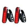 Bike Rear Tail Light USB Rechargeable Red LED Bright Taillights Fit On Any Bicycle/Helmet Easy To Install For Cycling Safety