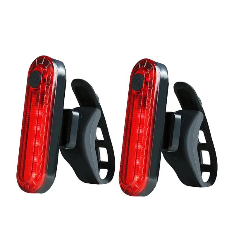 Bike Rear Tail Light USB Rechargeable Red LED Bright Taillights Fit On Any Bicycle/Helmet Easy To Install For Cycling Safety