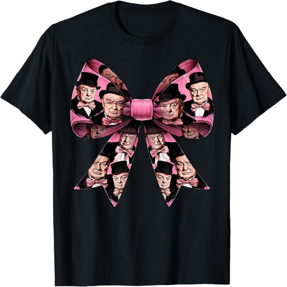 Футболка Coquette Bow Winston Churchill Girl British Pattern Mom S