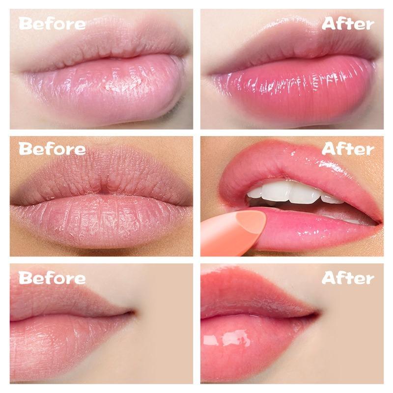 Peach Lipstick Transparent Jelly Colorless Lipstick Repair Non-stick Cup Lipstick