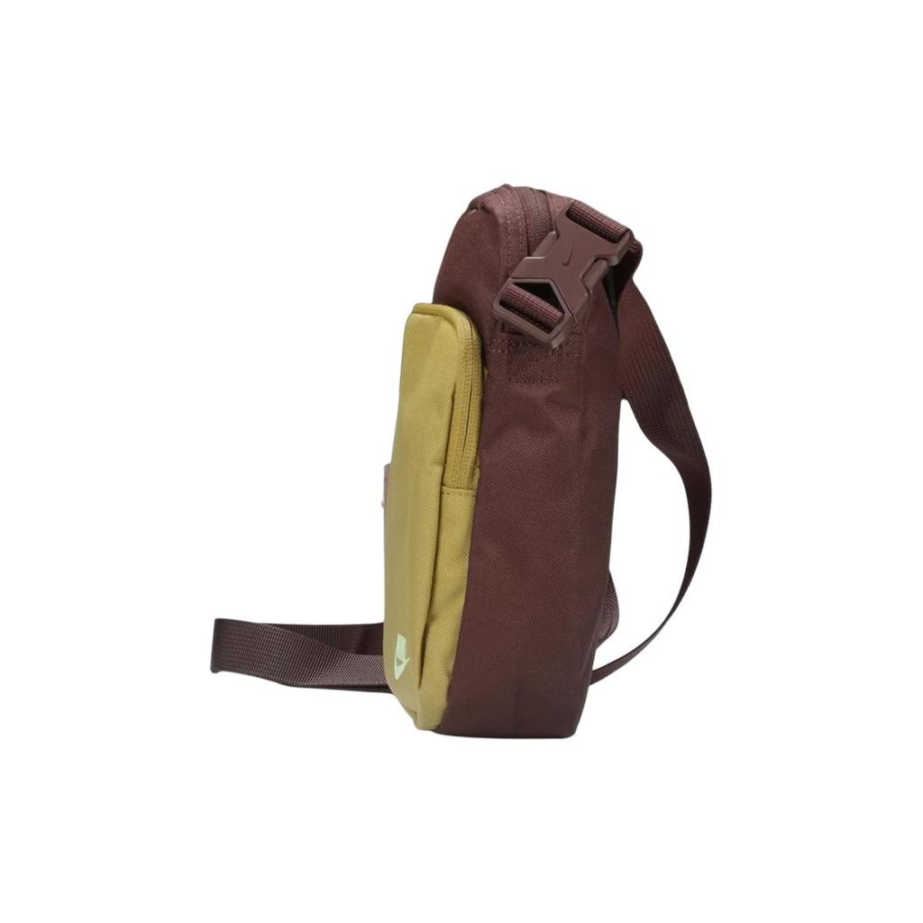 New Nike Heritage Polyester Shoulder Bag, Crossbody Bag Regular Unisex Yellow BA5898-220