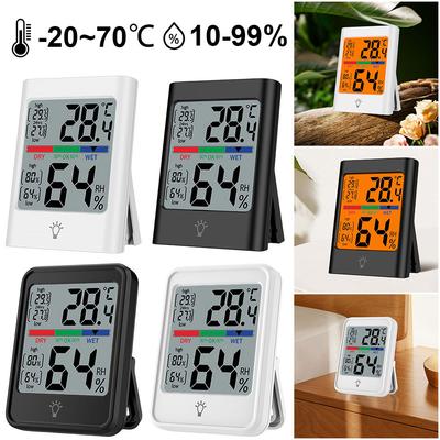 Indoor Thermometer Backlight Digital Room Thermometer Large Screen Temperature and Humidity Monitor Precise for Home Office