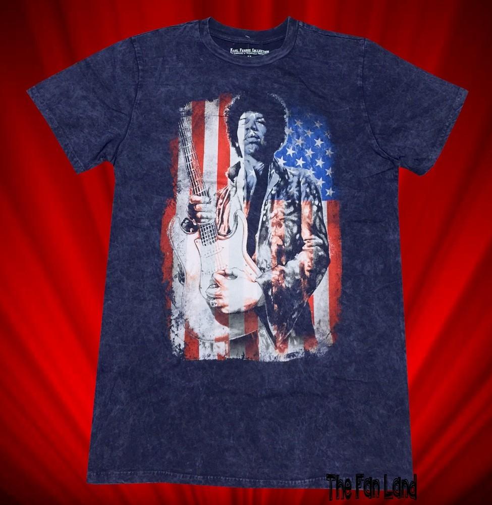 Новая мужская винтажная унисекс футболка Jimi Hendrix с американским флагом, минеральная стирка XL