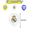 32pcs Real Madrid CF Party Decorations Include Banner Cake Topper Balloons
