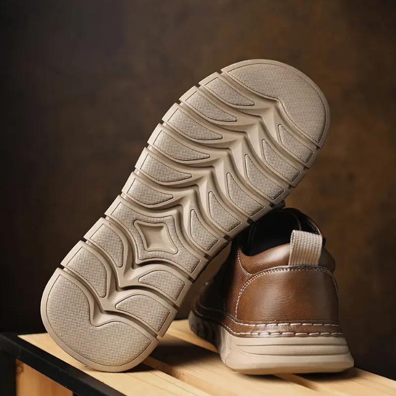 Male Sneakers Adult Non Slip Casual Desert Hiking Footwear Treking Shoes Trainers Outdoor Casual Leather Mens Shoes Retro Style