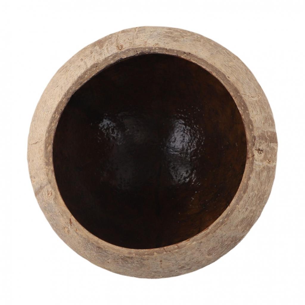 Small Candle Cup Coconut Bowl Round Bowl Fruit Dried Fruit Plate