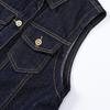 Damen Jeans Weste Ärmellos, Lässig, Retro, Figurbetont und Stilvoll Blazer