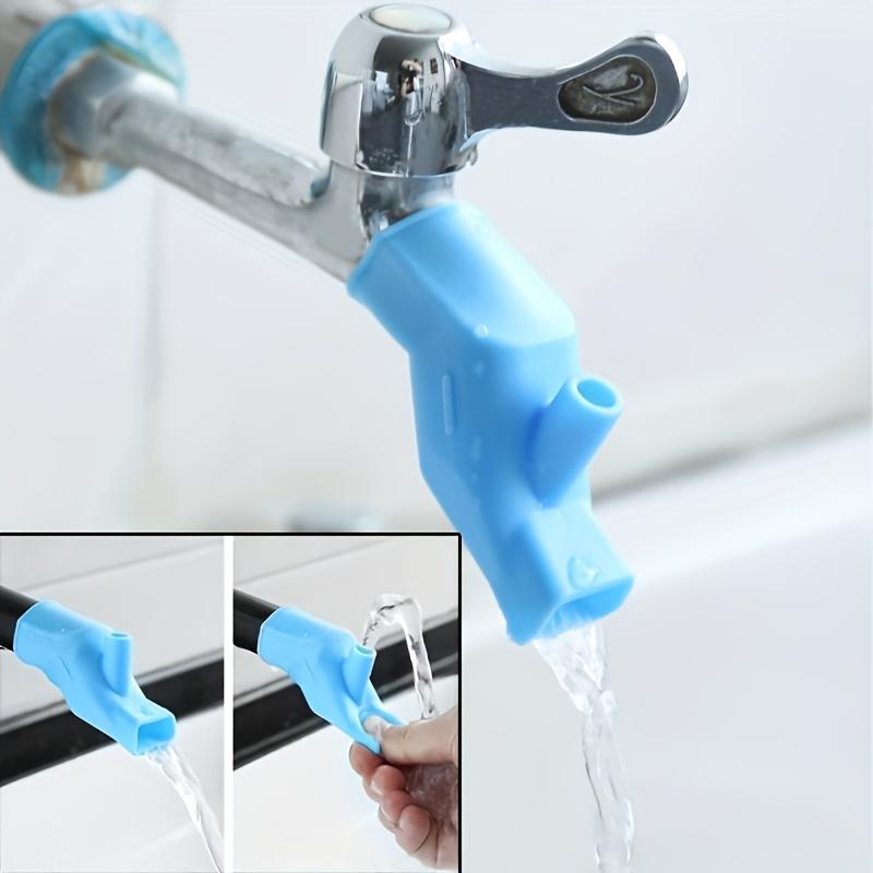 3 Faucet Splash Extenders with Flexible Tube Connector - Leak-Proof, Durable Kitchen Sink Adapter Easy-Clean for Sink, Shower
