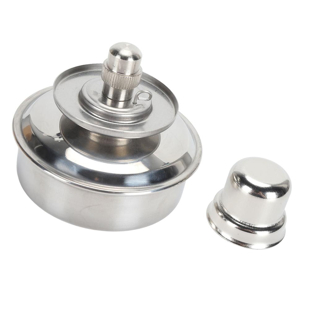 Alcohol Lamp Burner 304 Stainless Steel Explosion Proof Leakproof Metal Alcohol Burner for